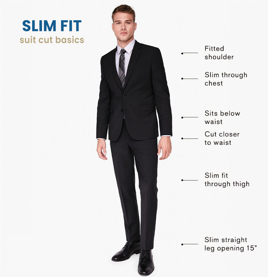 Mens tight deals fit suits