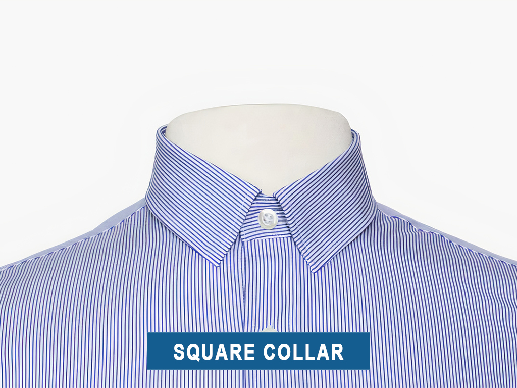 square shirt collar type