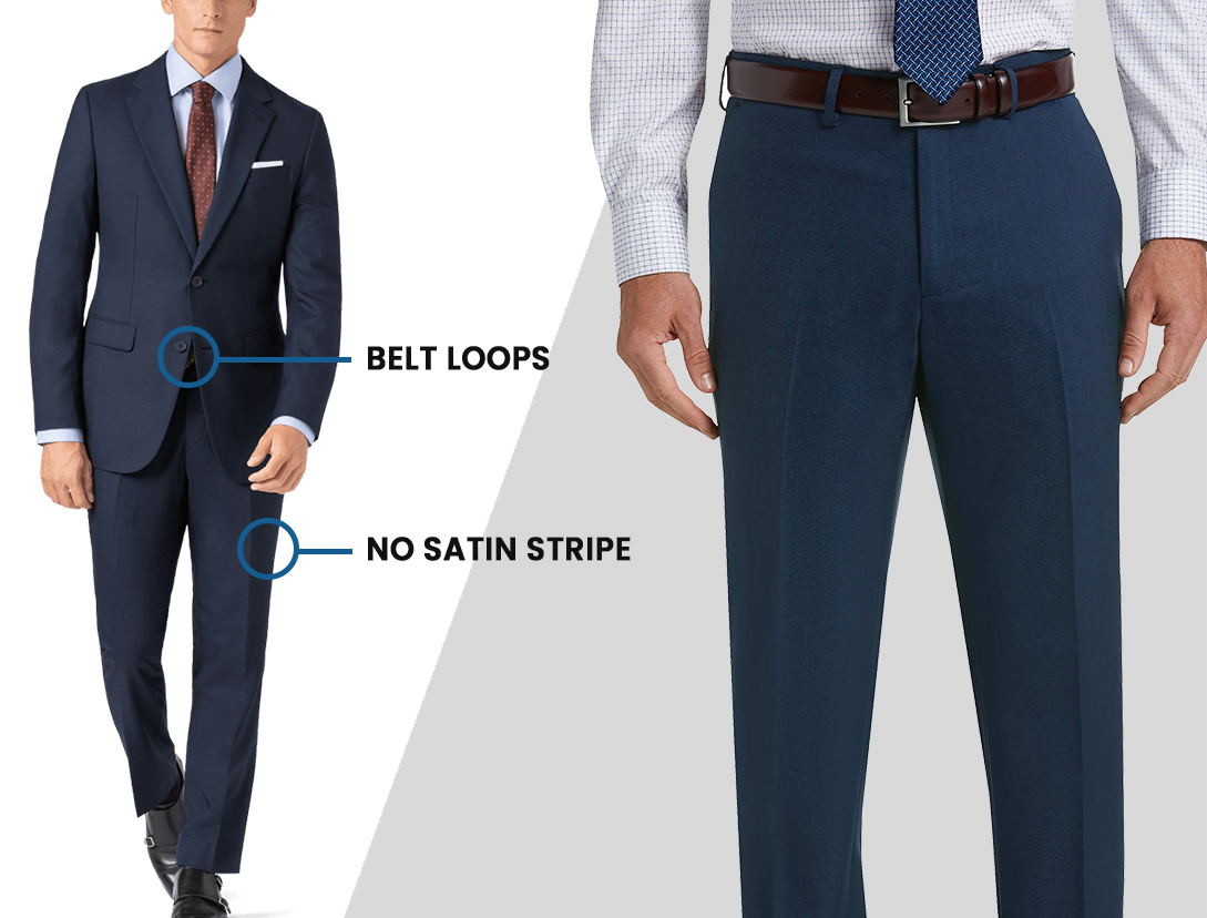 Do you wear belt with suit shop