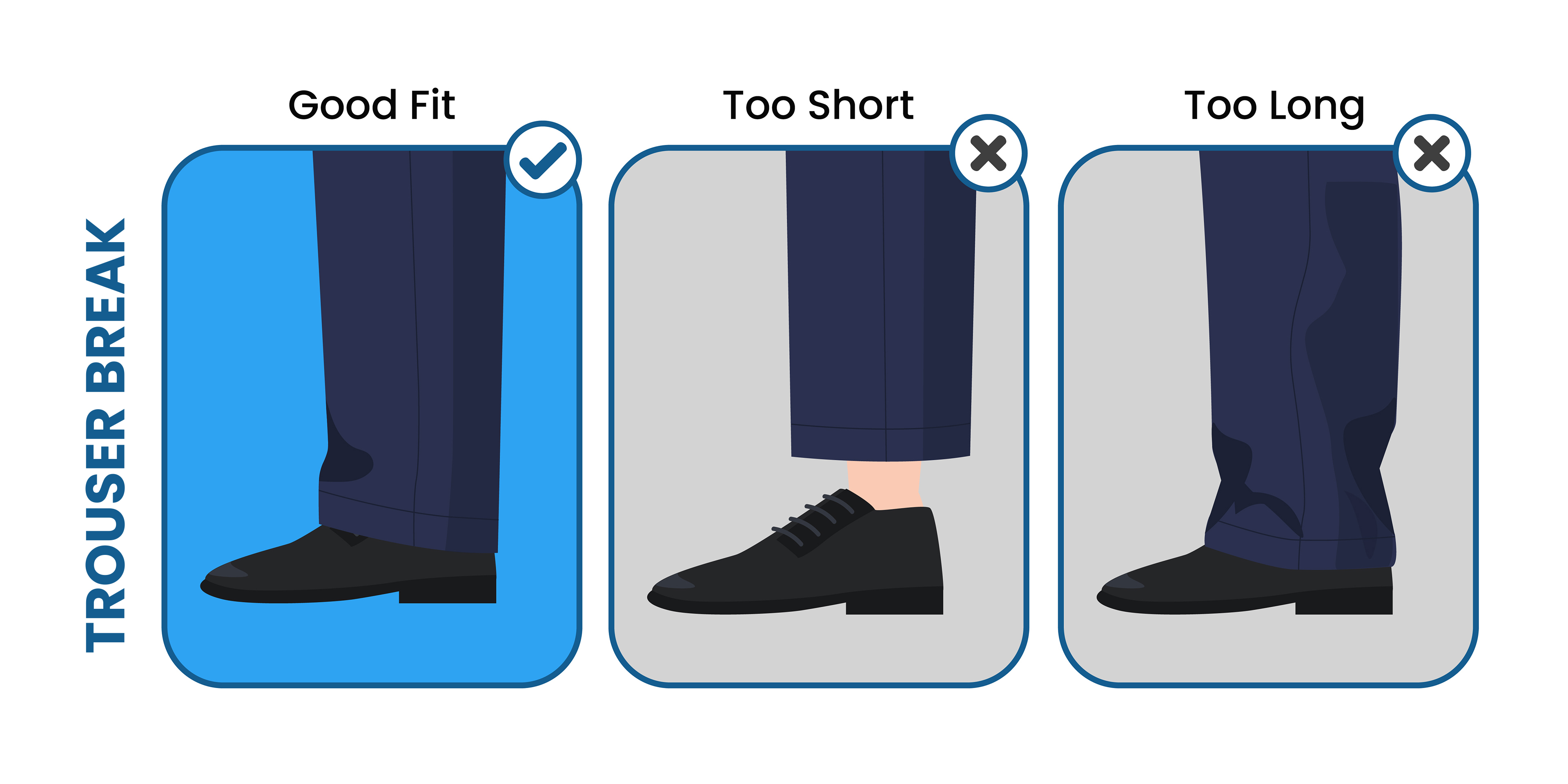 Men's shop pants length