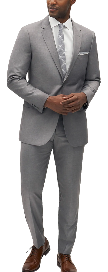 Modern-fit grey suit by Suitshop