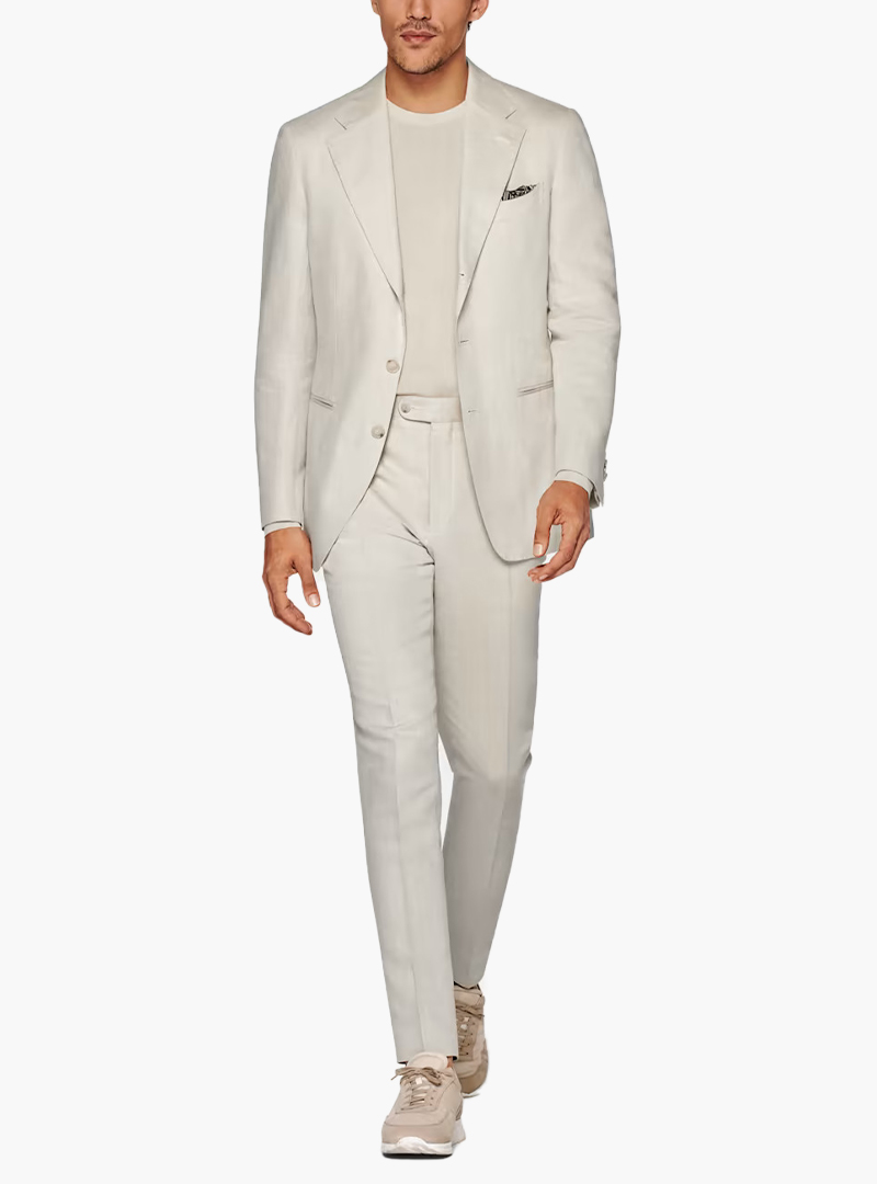 Suitsupply linen/cotton beige suit