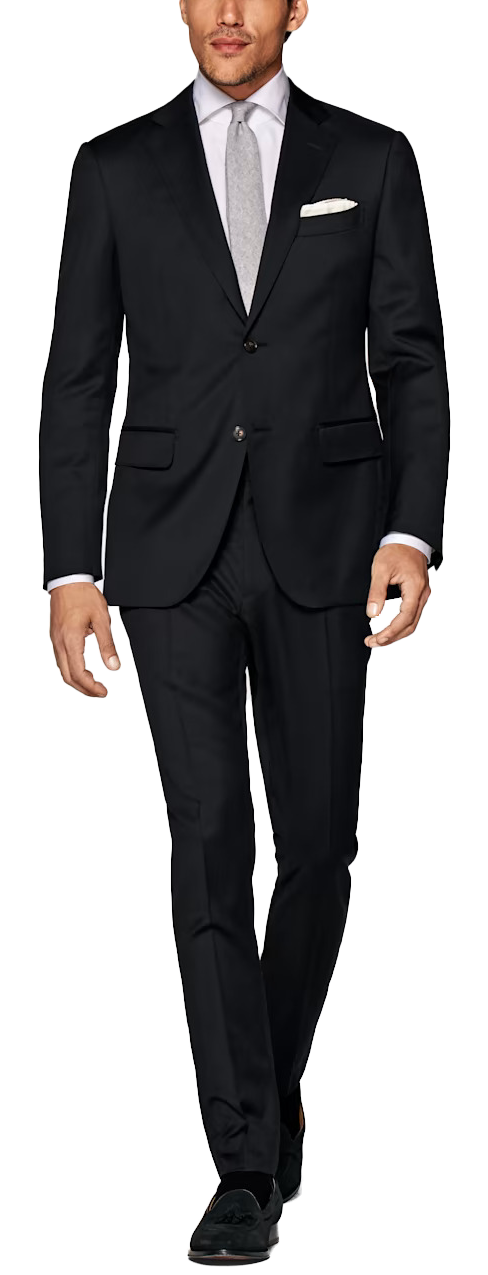 Suitsupply Napoli regular-fit wool black suit