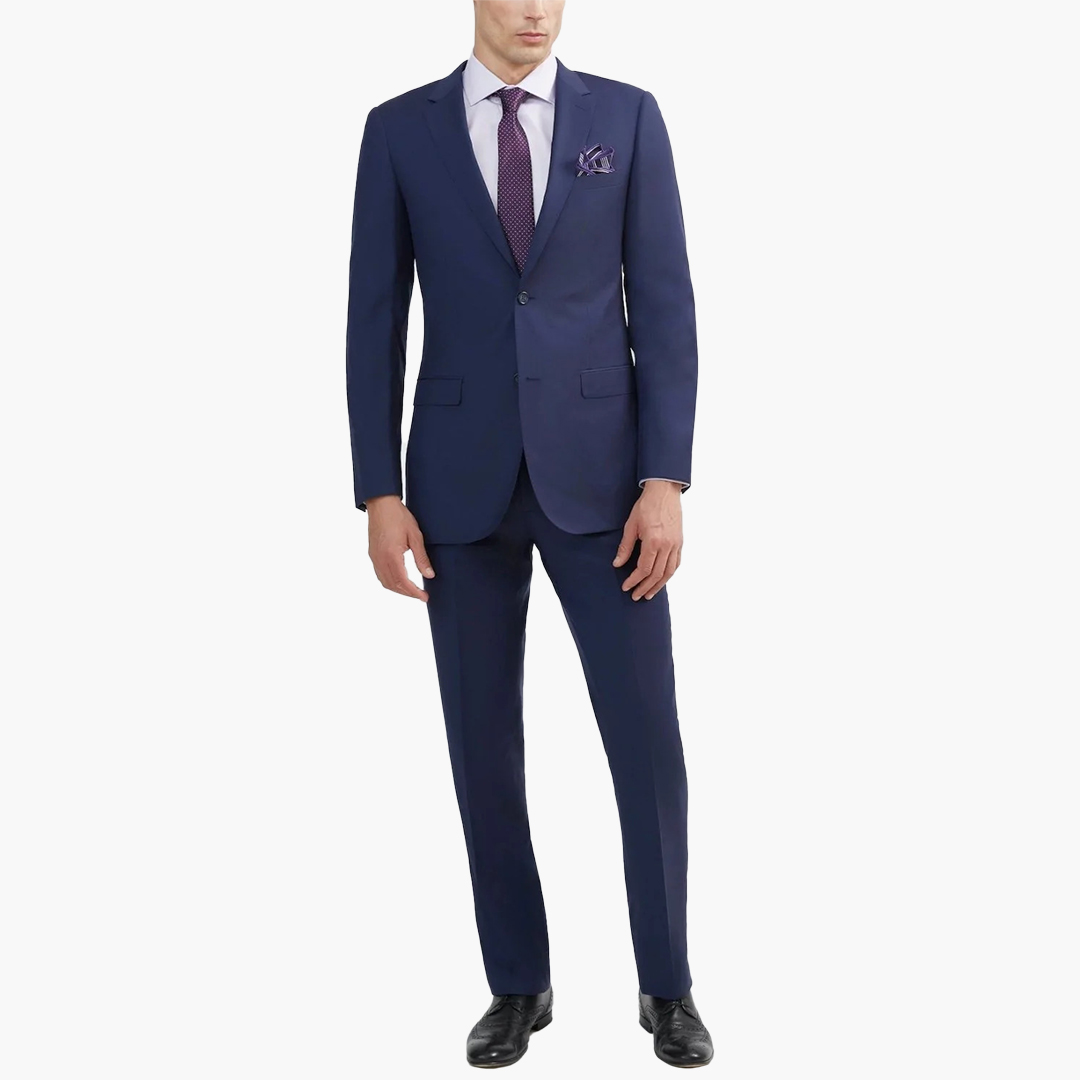 Blue wool suit by Tomasso Black