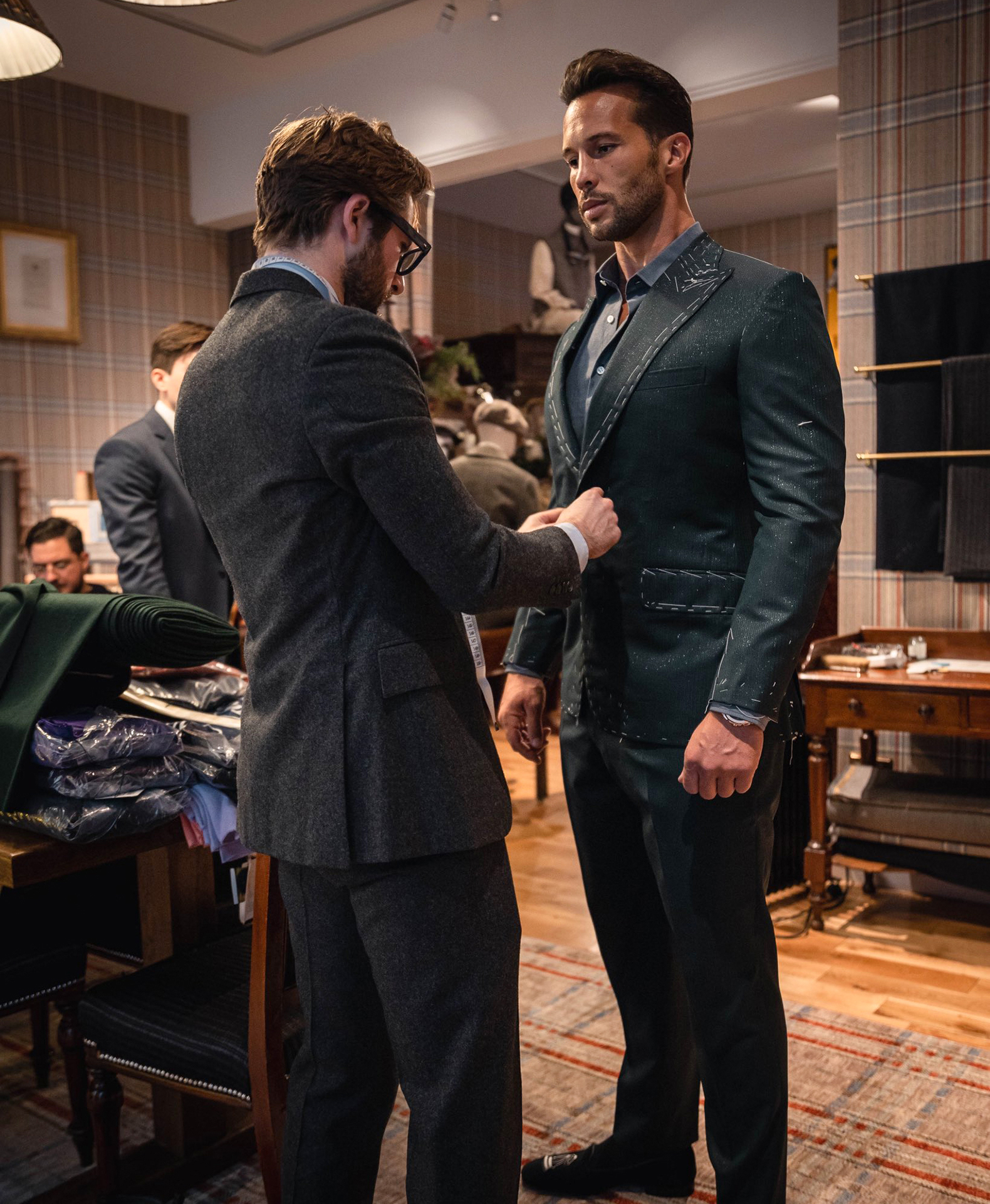 Top G Andrew Tate Outfit Black Velvet Suit - USA Leather Factory