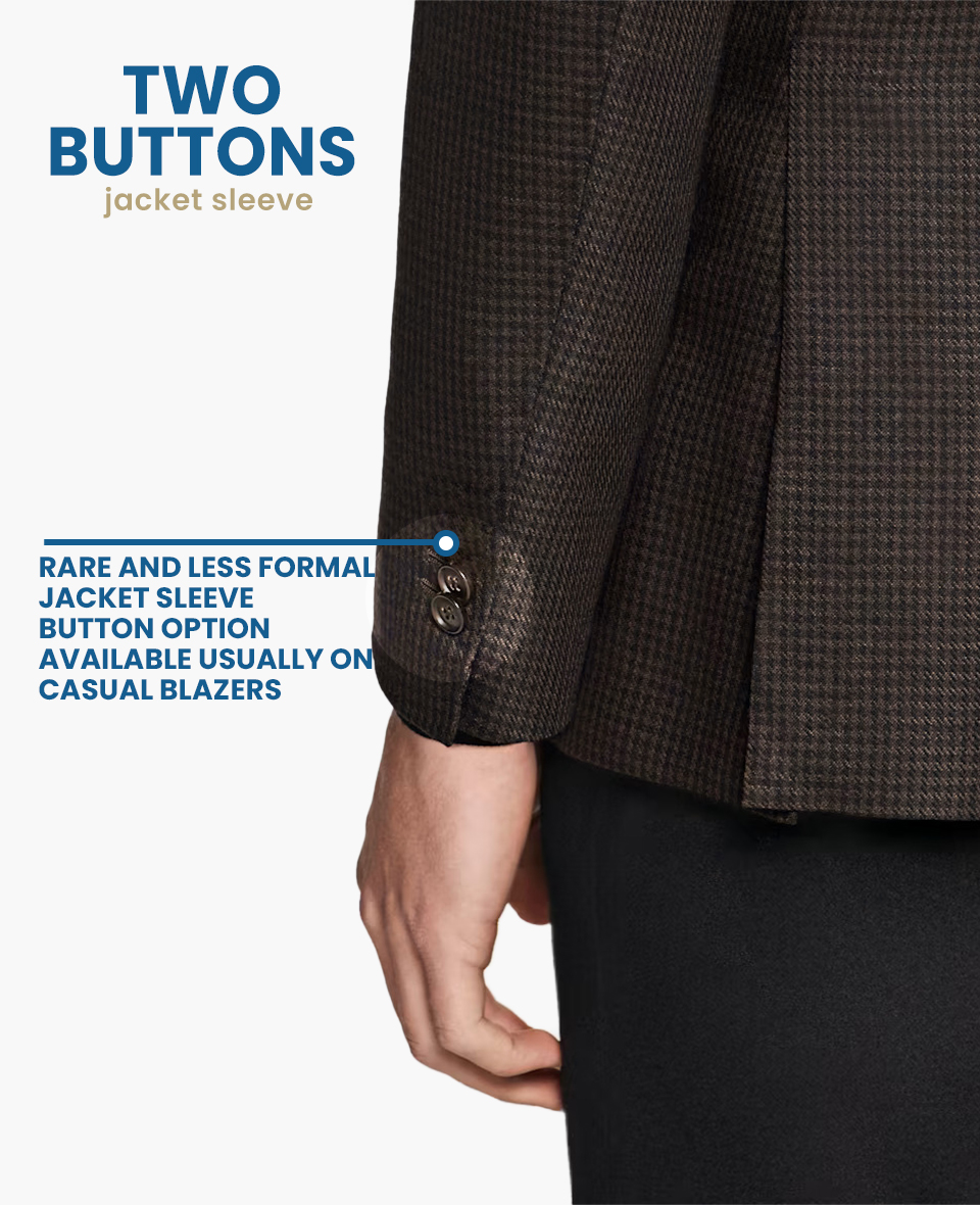 two sleeve buttons