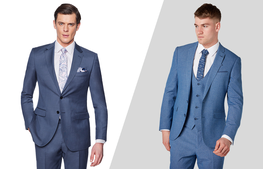 Two vs. three-piece suits: differences in look