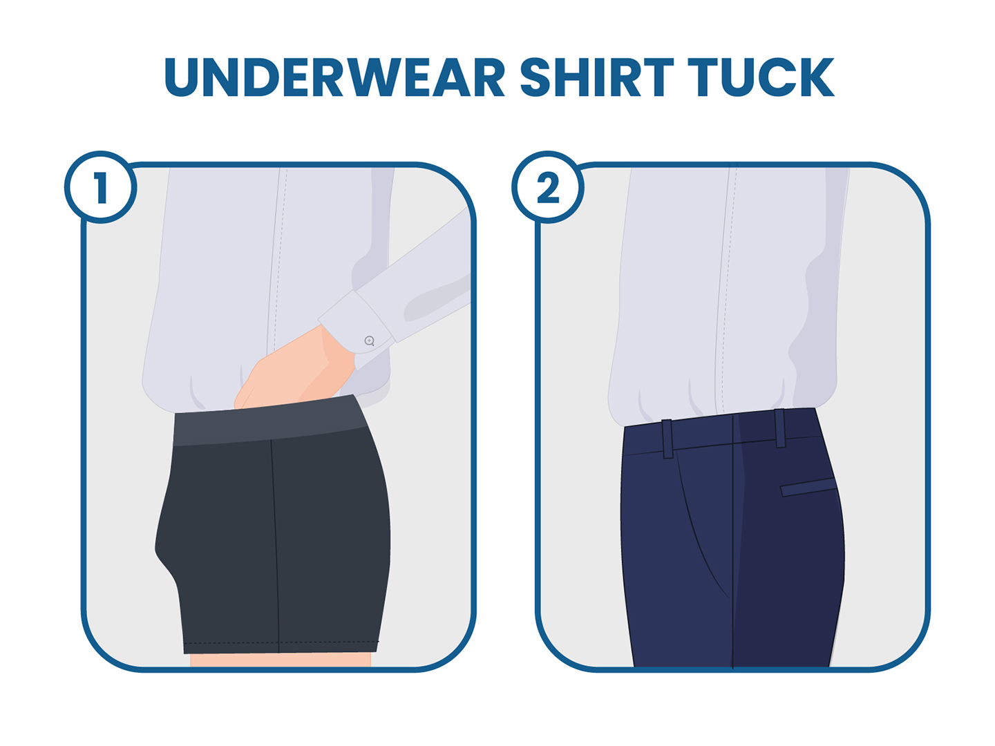 how to do a underwear shirt tuck