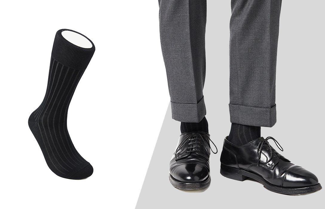 how to wear dress socks with a suit