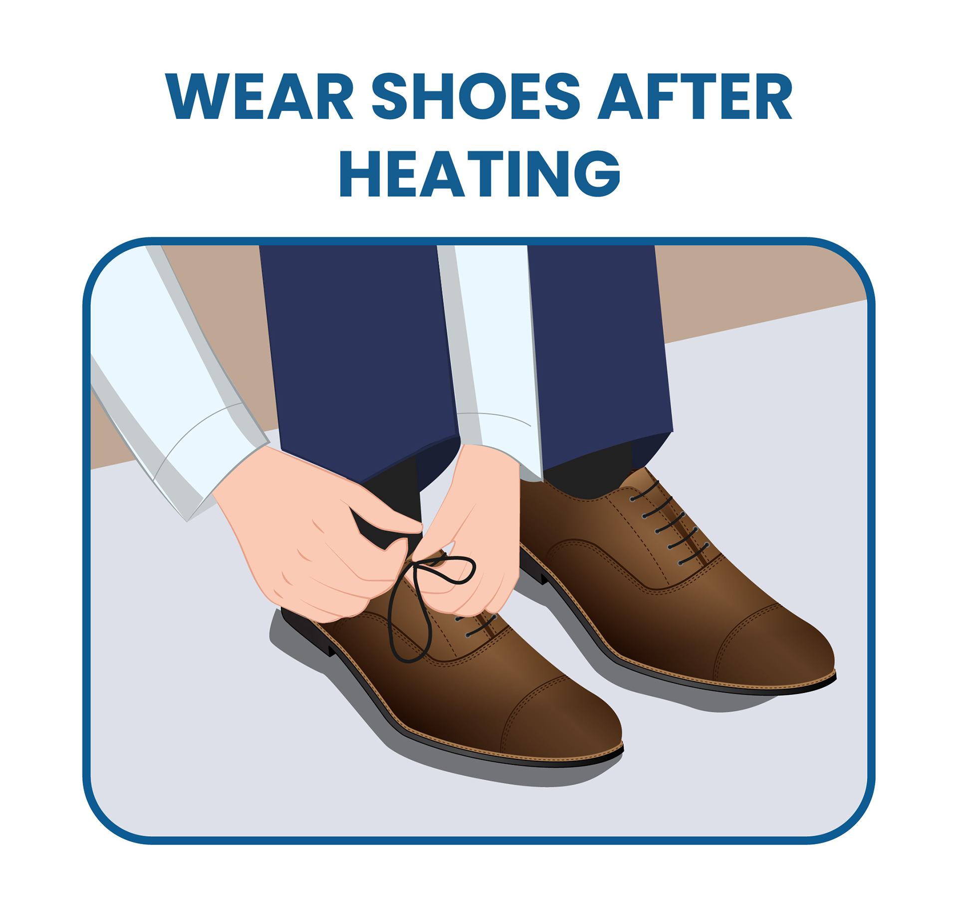 wear the heated dress shoes around the house