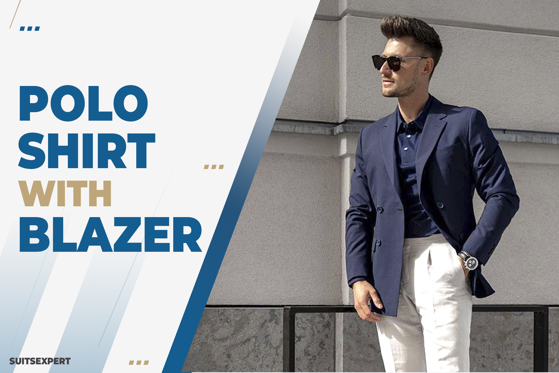 14 Stylish Polo Shirt with Blazer Outfits for Men - Suits Expert