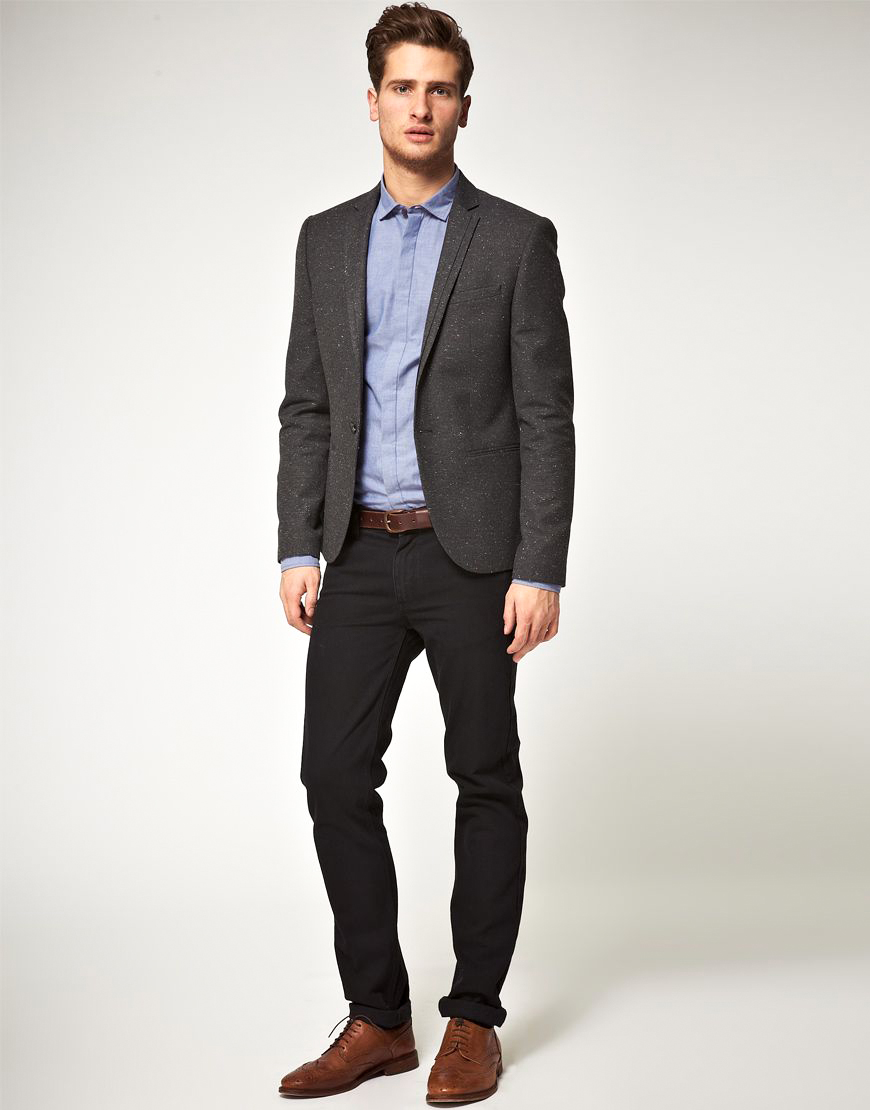 wearing brown shoes with black jeans color combinations