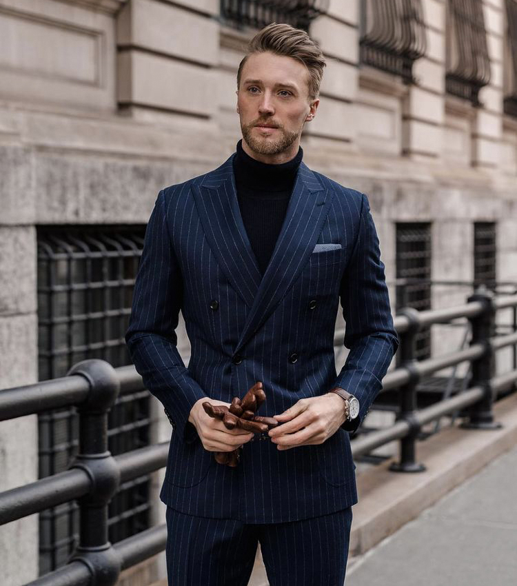 How to Master the Turtleneck with a Suit Look - Suits Expert