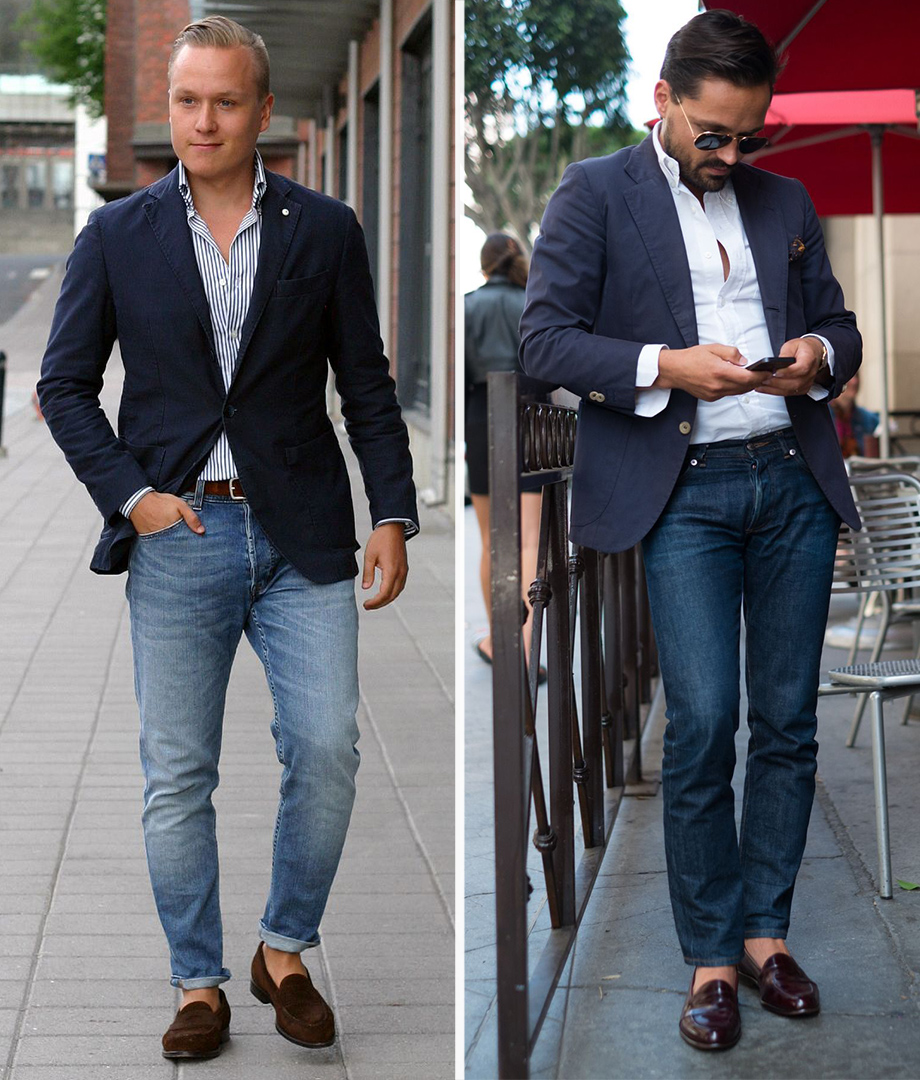 Stylish Ways to Wear Loafers with Jeans - Suits Expert