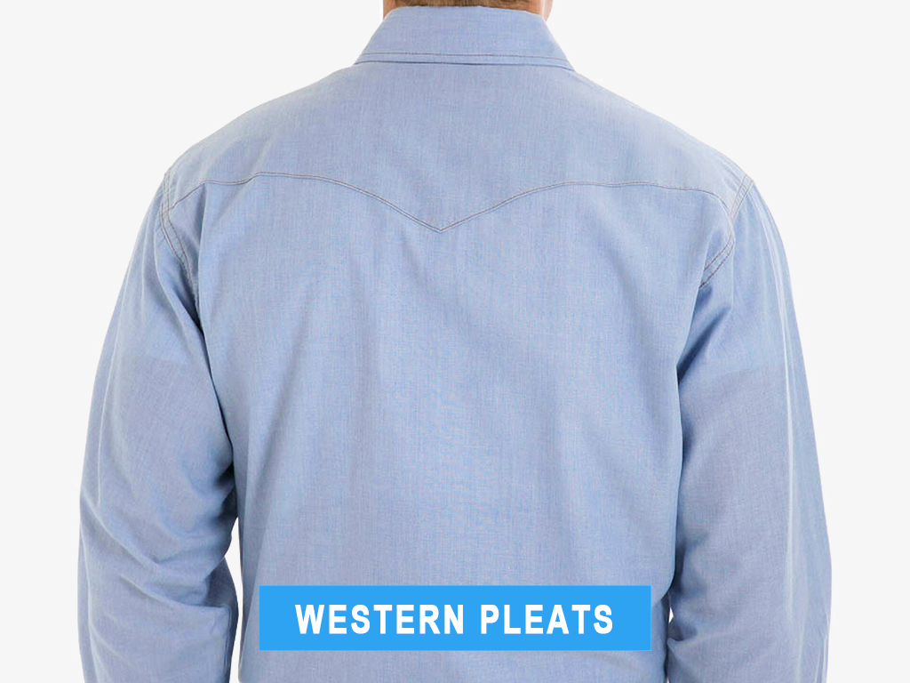Western Yoke shirt back pleats