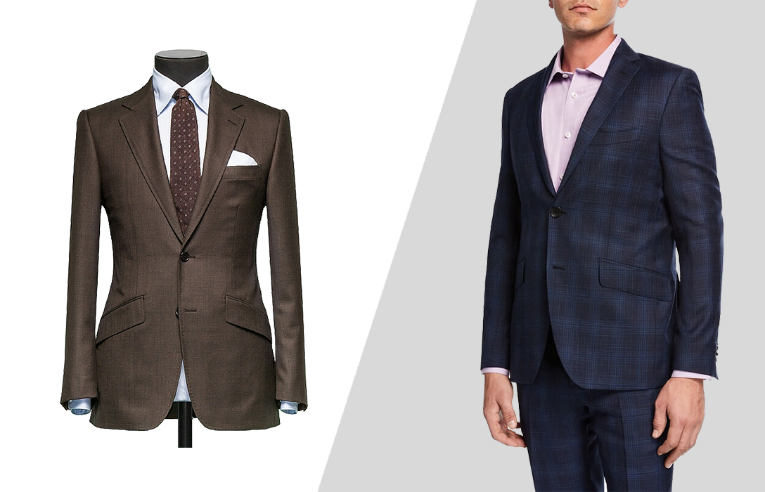 what are and how to wear slanted (angled) suit pockets