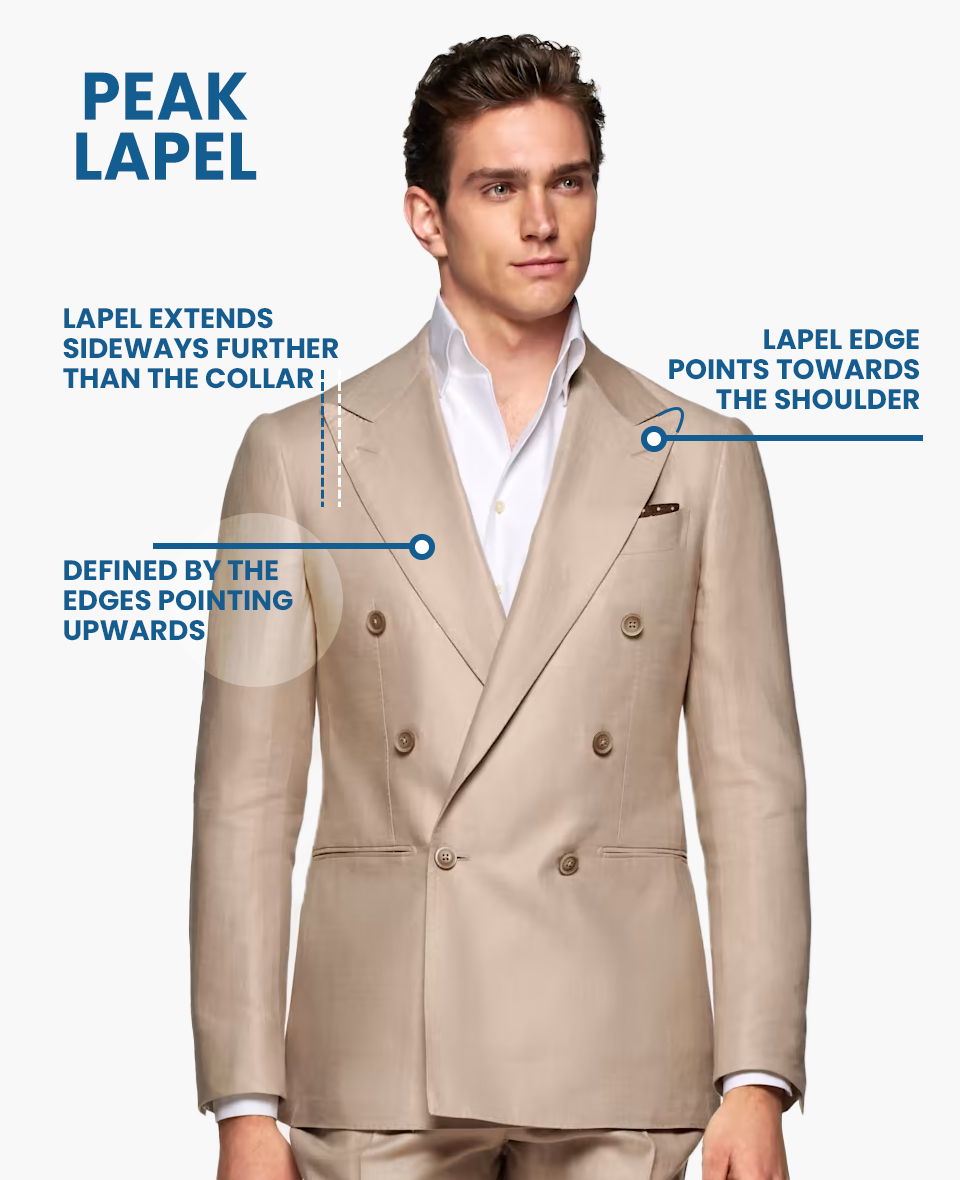 peak lapel suit jacket