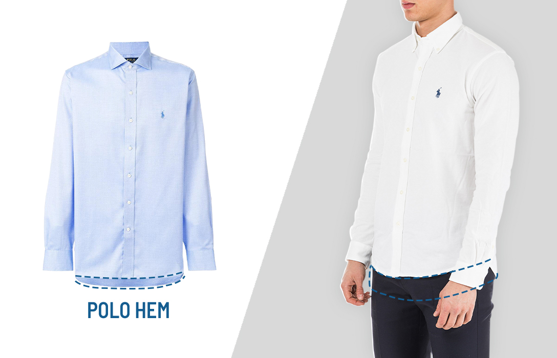what is polo hem dress shirt