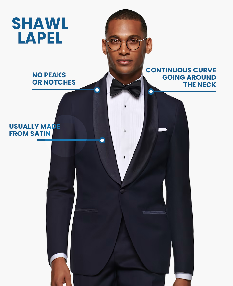 what is a shawl lapel suit jacket