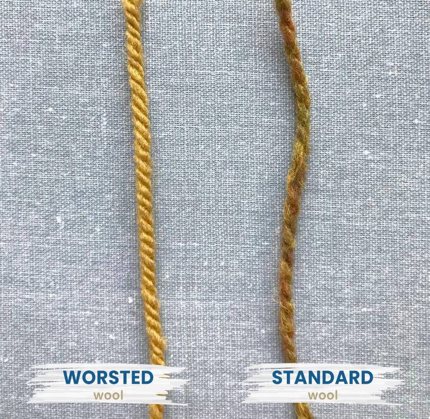 woolen vs. worsted fabric