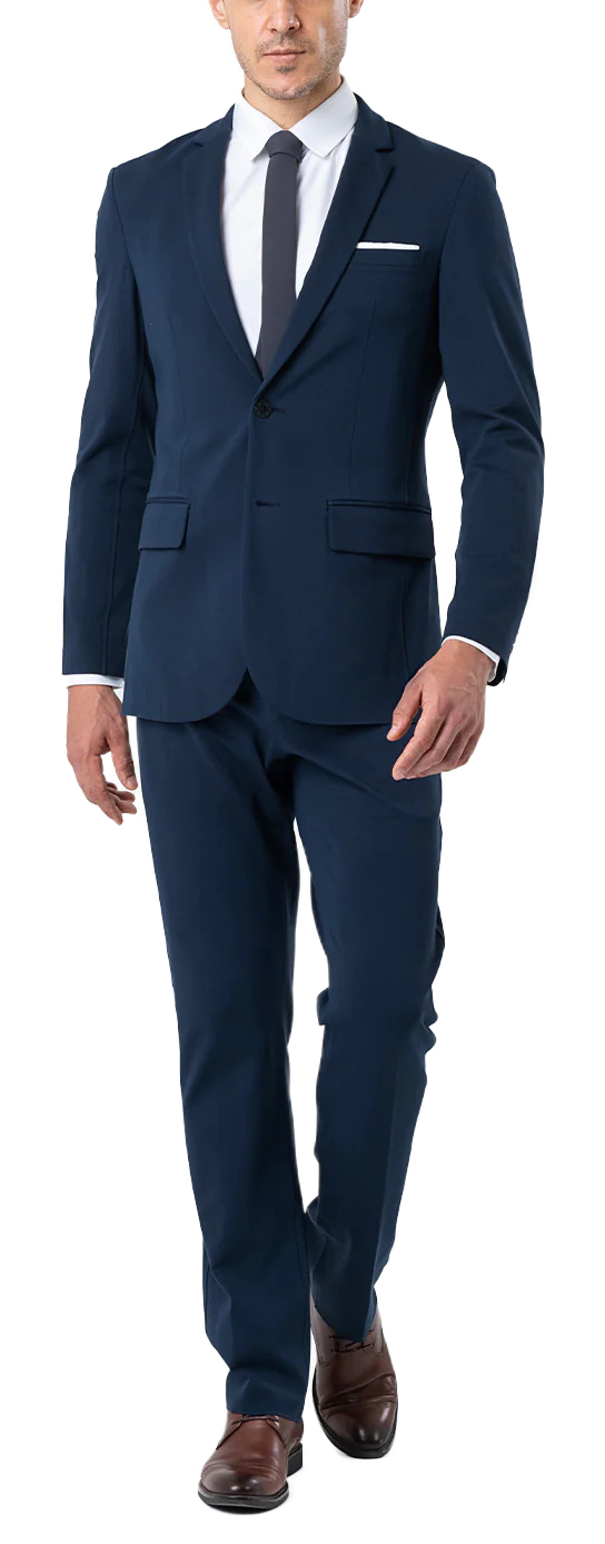 xSuit Travel regular fit dark blue suit